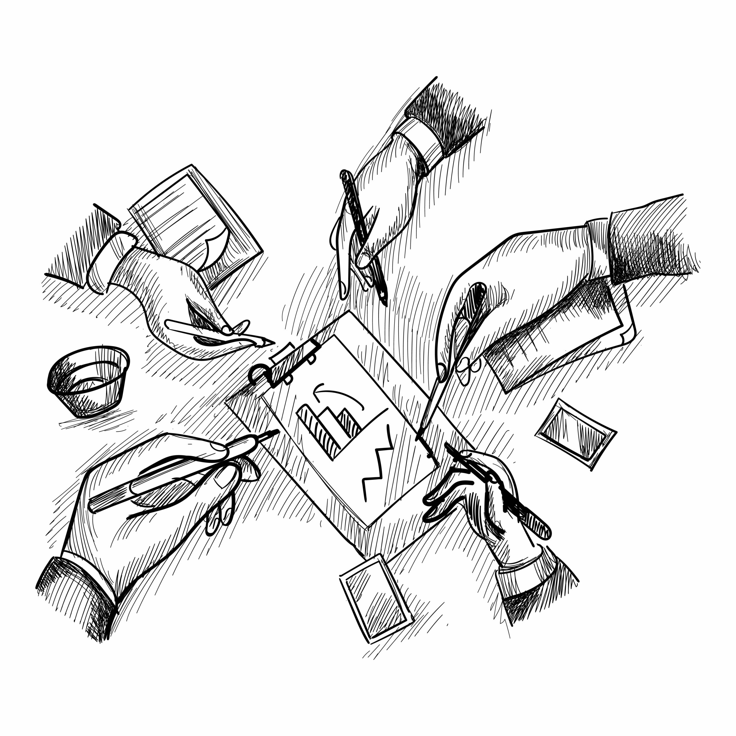 Business marketing strategy meeting